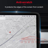 For Tesla Screen Protector Silicone Frame Display Edge Body Cover Central Control Accessories For Tesla Model 3 Y 2024 2023 2022