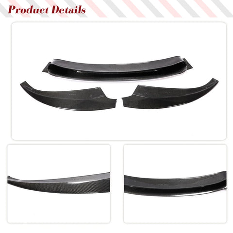 Carbon Fiber Front Bumper Lip Splitters for BMW 6 Series F06 F12 F13 M6 Base Sedan Convertible Coupe 2014-2017 FRP Front Lip FRP
