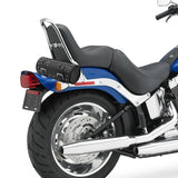 For Harley Touring Sportster Dyna Softail Universal Motorcycle Saddlebags Leather Side Storage Luggage Bags Front Tool Pouch