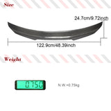 Carbon Fiber Car Rear Trunk Racing Spoiler Boot Lip Wing for Audi A5 S5 RS5 B9 Coupe 2 Door Not for Convertible 2017-2023