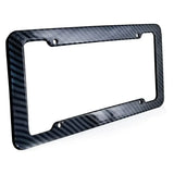 NEW Universal 30*15CM 1/2pcs License Plate Frame Carbon pattern Plastic License Plate Frame Bracket with Standard Screw Kits