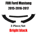 For Ford Mustang 2015-2017 Car Front Bumper Splitter Lip Diffuser Body Kit Spoiler Guard Spoiler Frontal Retrofit Accessories