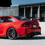 Dry Carbon Fiber AD-R3 Style Swan Neck Wing Spoiler Trunk Lip Splitter Body Kit for BMW G87 M2 2023+