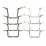 Motorcycle 1-1/4" 12/14/16/18" Ape Hanger Handlebars Fit For Harley Touring  Electra Street Glide