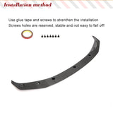 Car Front Bumper Lip Spoiler Splitters for BMW F87 M2 Competition M2C 2017 - 2020 Carbon Fiber Front Lip Guard Chin Spoiler