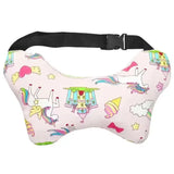 2-Pack Adorable Ultra-Soft Car Seat Pillows with Secure Belt - Ensures Peaceful Restful Naps on the Go - Enhanced Safety amagi