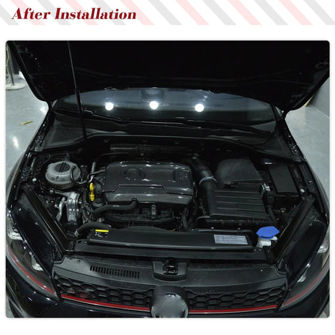 Real Carbon Fiber Engine Hood Bonnet Cover Cap for Volkswagen VW Golf 7 VII MK7 GTI R 2014 - 2017 No for Base and R-line