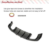 Car Rear Bumper Lip Spoiler Diffuser For Audi A3 Sline S3 Sedan 8V.5 2017-2020 Bumper Guard Carbon Fiber/FRP Matte /Glossy Black