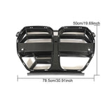 Front Bumper Grill Air Covers for BMW G80 M3 G82 G83 M4 2021 2022 Dry Carbon Fiber Front Bumper Grille Racing Grills With ACC