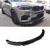 Carbon Fiber/FRP Front Lip Spoiler For BMW X5M F85 X6M F86 2015 -2018 V Style Forged Carbon Head Bumper Chin Car Styling