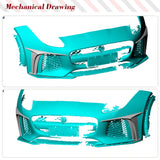Car Front Bumper Fins Splitters Canards for Jaguar F-type SVR 2016 - 2019 Fog Lamp Covers Splitters Air Vents Carbon Fiber