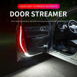 2pcs LED Car Door Opening Warning Atmosphere Light Strip 120cm Decoration Welcome Decor Ambient Lamp Safety Auto Accessories 12v