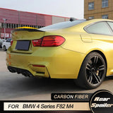 Car Rear Trunk Spoiler Wings for BMW 4 Series F82 M4 Coupe 2 Door 2014-2017 Racing Rear Boot Lid Wing Lip Carbon Fiber Black FRP