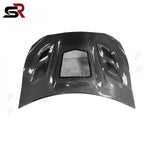 For Toyota GT86 BRZ ZN6 ZD6 2012-2020 Carbon Fiber Front Bumper Engine Cover Front Hood Clear Glass Cover Body Kit