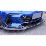 VRS Style Real Carbon Fiber Front Bumper Lip Fit For Toyota GR86 Subaru BRZ ZN8 ZD8 High Quality Fitment