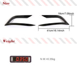 Car Front Bumper Canards Fins Splitters For Maserati Ghibli Base Sedan 2018-2021 Carbon Fiber Racing Front Canards Air Vent