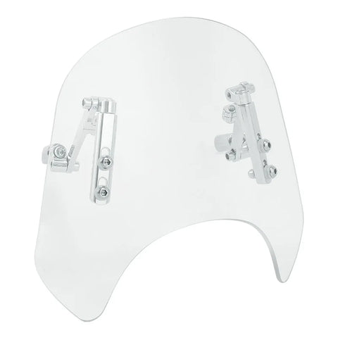 Motorcycle Clear Windshield Windscreen Universal Fit For 5-7'' Round Headlight