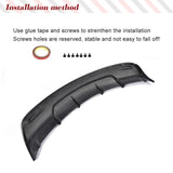 Carbon Fiber Rear Diffuser for Tesla Model S 2016-2019 Car Rear Bumper Cover Lower Lip Spoiler Valance Protector Body Kits