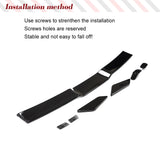 Car Rear Trunk Spoiler for Toyota 8th Camry LE SE XLE XSE 2018-2022 & for Honda Accord 10th Gen ABS Black Car Rear Spoiler Wing