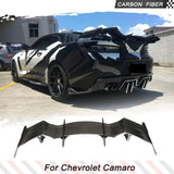For Chevrolet Camaro Coupe 2016 2017 2018 Carbon Fiber Rear Trunk Spoiler Vulture Iris Sytle Customized Boot Lip Wing