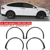 Car Front Fender Arch Eyebrow For Tesla Model x 2016-2024 1078207-00-f 1078209-00-f 1035288-00-l 1035289-00-l Wheel Flare Arch