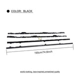 Car Door Protector Chin Kit Guard Side Skirts Aprons For Volkswagen VW GOLF 7 7.5 R R Line Hatchback 2014 - 2018 4PC Black PP