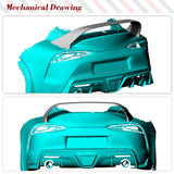 Carbon Fiber Car Rear Racing Spoiler Wing Trunk Lip for Toyota Supra GR A90 MK5 2019-2021 Car Rear Trunk Spoiler Boot Wing Lid
