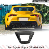 DRY Carbon Fiber Rear Tail Light Lamp Cover Trim Kit for Toyota Supra GR A90 MK5 2019-2024 Car Exterior Brake Light Stickers