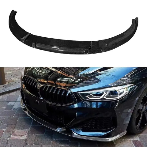For BMW 8 Series G14 G15 G16 3D Style Carbon Fiber Car Front Bumper Diverter Spoiler Diffuser Front lip chin body kit
