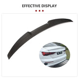 Car Rear Trunk Spoiler Wing Lip For Audi A3 S3 Sedan 4-Door 2014-2020 Carbon Fiber Rear Trunk Boot Lip Wing Spoiler Sticker