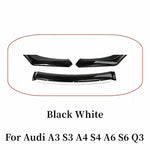 For Audi A3 A4 A6 Q3 S3 S4 S6 B6 B7 B8 B8.5 Front Bumper Spoiler Diffuser Bodykit Splitter Front Lip Shovel Cars Accessories