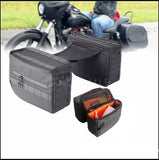 Motorcycle Saddle Storage Bags 1680 Denier Ballistic Nylon Side Tool Luggage Saddlebags For Harley Dyna Softail Sportster XL
