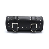 For Harley Touring Sportster Dyna Softail Universal Motorcycle Saddlebags Leather Side Storage Luggage Bags Front Tool Pouch