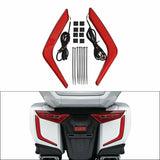 Motorcycle LED Rear Saddlebag Light Accent For Honda Goldwing 1800 GL1800 2018-2024 Red Smoked Clear Lens