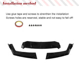 ABS Glossy Black Car Front Bumper Lip for BMW 7 Series i7 G70 M-Tech M Sport 2023 ModelCar Front Bumper Spoiler Lip Splitter