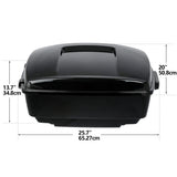 King Pack Trunk Pad Mount Rack Fit For Harley Tour Pak Street Glide Road King 2009-2013
