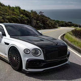 MSY Style DRY Carbon Fiber Front Lip Side Skirts Rear Diffuser Engine Hood Bonnet Grill Spoiler For Bentley Flying Spur Body Kit