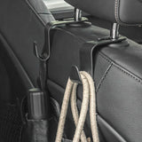 4Pcs Car Headrest Hooks Hanger for Bags Seat Back Organizer Holder Clips Auto Fastener Hooks Car Storage Interior Accessories