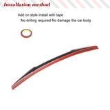 Carbon Fiber Car Rear Trunk Racing Spoiler for BMW 3Series E46 320i 325i 330i M3 Rear Boot Lid Highkick Duckbill Spoiler Wing