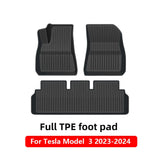 For Tesla Floor Mats Model 3 Y 2019-2024 Car Four Seasons Waterproof Non-slip Floor Mat NEW TPE Special Car Accessories