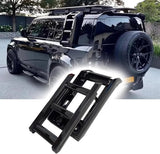 Gloosy Black Side Access Ladder fit for Land Rover Defender 110 90 130 2020-2022 2023 2024 Rack Side Window Roof Step Ladder