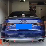 For 2016 17 18 19 Audi A4 S4 B9 Bodykit PSM Style Black Carbon Rear Trunk Ducktail Lip Spoiler Wings Car Tuning Accessories Part
