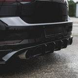 For Volkswagen Golf MK7.5 GTI TCR 2017-2020 Maxton Style Rear Bumper Diffuser Valance Gloss Black Blade Spoiler Rear Surround