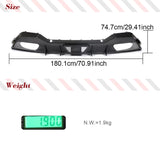 Dry Carbon Car Rear Diffuser Lip Spoiler For BMW 8 Series G16 M Sport Sedan 4 Door 850i 2018-2022 Car Rear Bumper Diffuser Lip