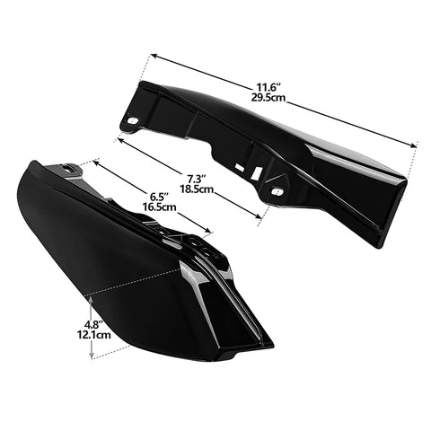 Motorcycle Mid-Frame Air Deflector For Harley Touring Electra Street Glide Road King 2017-2023