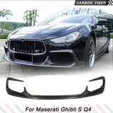 Fit For Maserati Ghibli S Q4 2014-2016 Real Carbon Fiber Car Front Bumper Lip Splitter Canards Front Chin Body Kits Protection