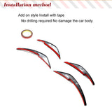 Dry Carbon Fiber Car Front Bumper Side Canards Splitter For Nissan 400Z RZ34 2023 Car Canards Valence Chin Car Tuning Splitters