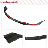 Carbon Fiber Car Front Bumper Lip Spoiler Splitters For BMW F87 M2C M2 Competition 2018 - 2019 Front Body Kits Lip Splitters FRP