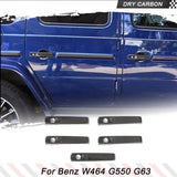 For Mercedes Benz G Class W464 G550 G63 2019-2024 Dry Carbon Car Door Handle Cover Trim 5PCS