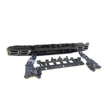 Car Rear Bumper Diffuser Lip with Exhaust for Mercedes-Benz C-Class W205 C200 C250 C300 C350 C400 C43 AMG Sport 4-Door 2014UP